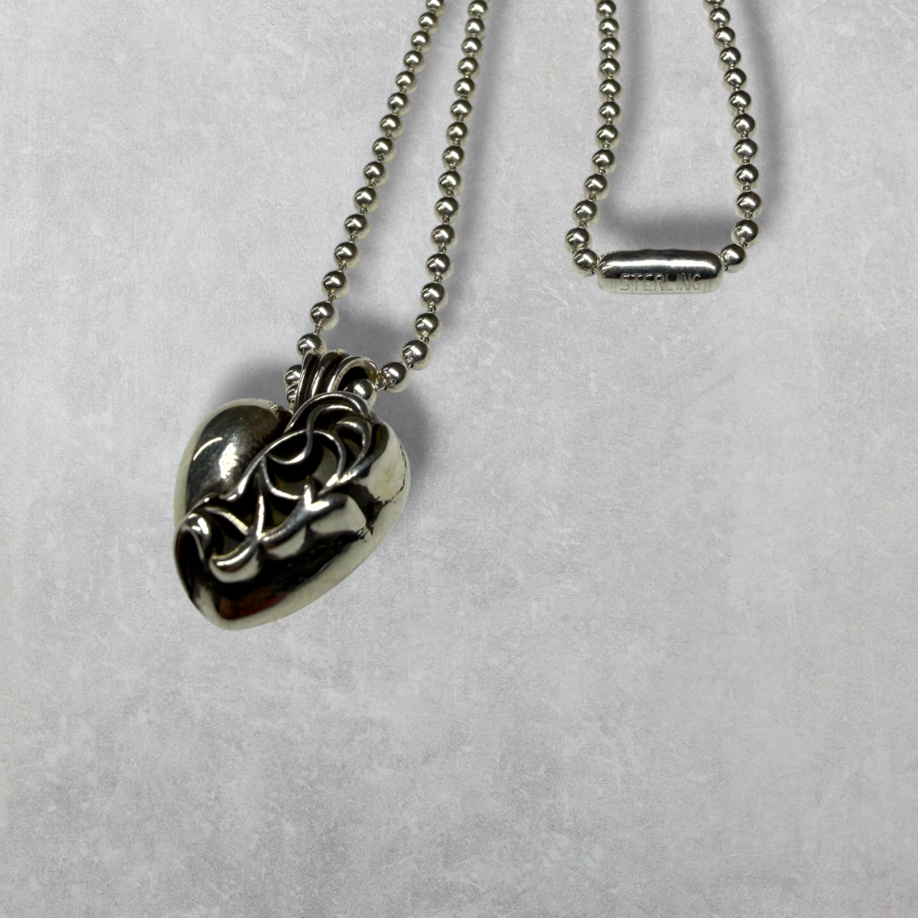 Chrome Hearts Vegas Exclusive Heart Pendant w/ Ball Chain