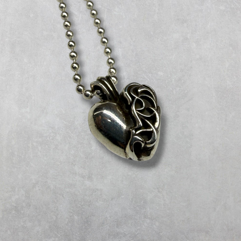 Chrome Hearts Vegas Exclusive Heart Pendant w/ Ball Chain