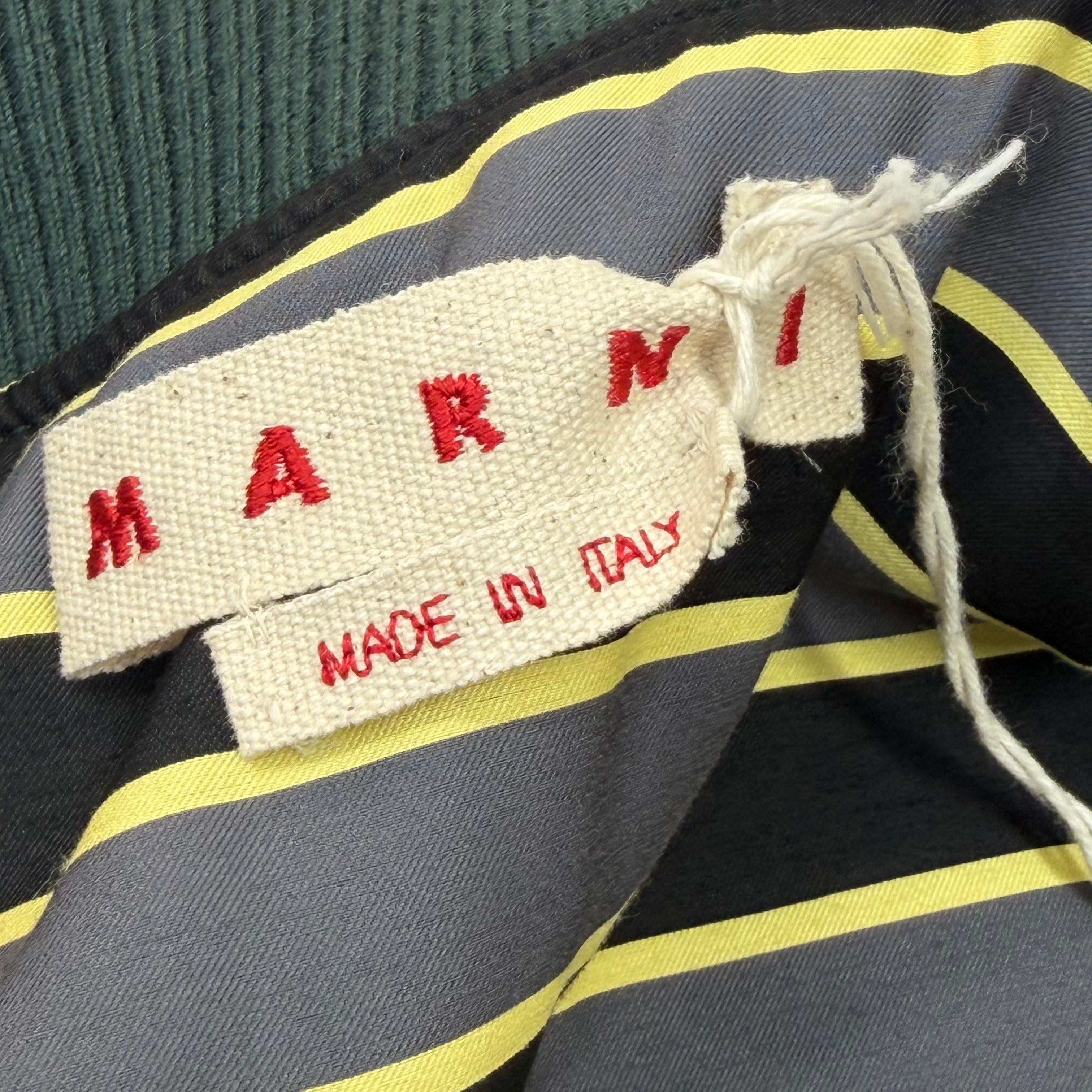 Marni Logo-Embroidered Wool-Blend Varsity Jacket 48 (M)