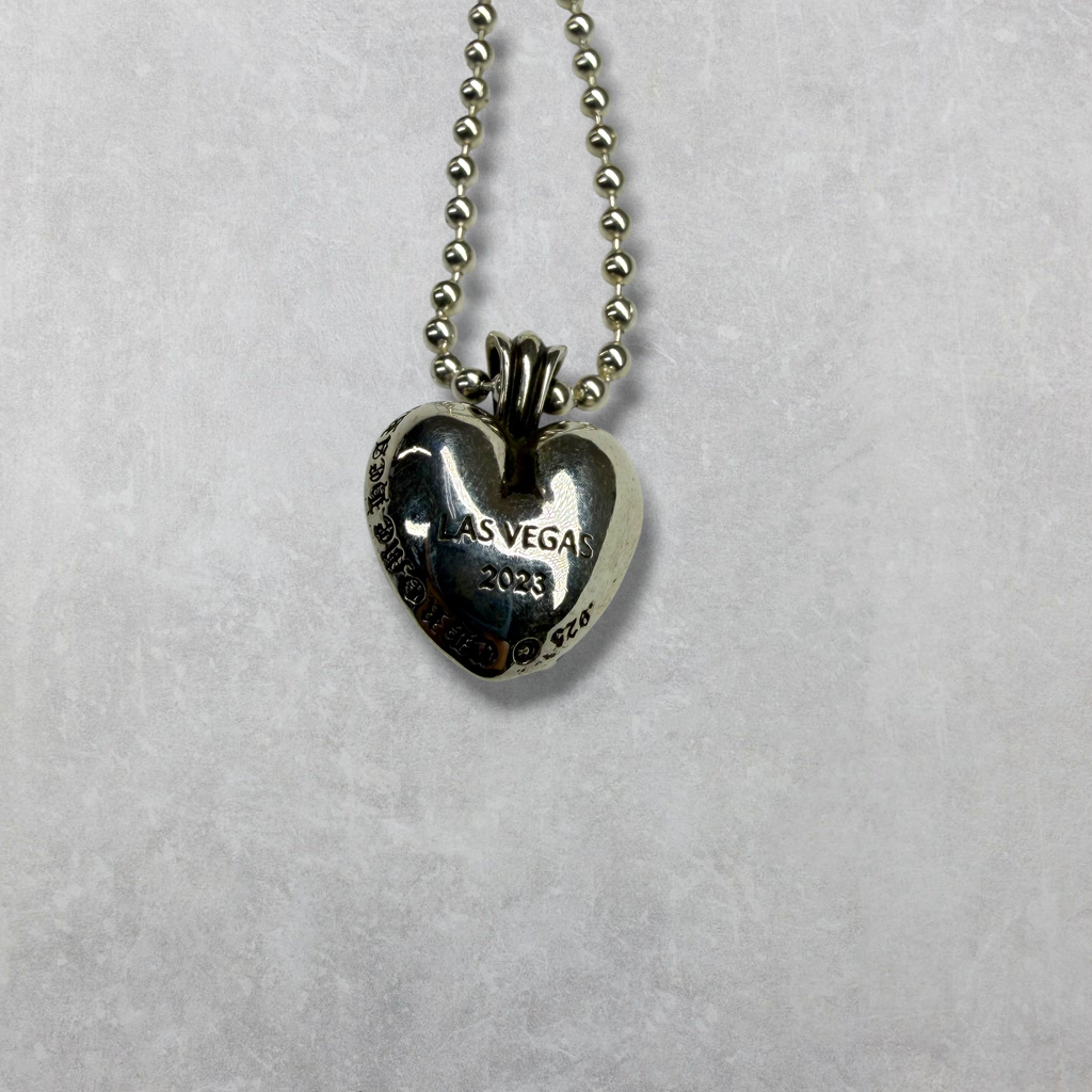 Chrome Hearts Vegas Exclusive Heart Pendant w/ Ball Chain