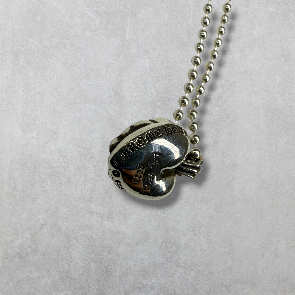 Chrome Hearts Vegas Exclusive Heart Pendant w/ Ball Chain
