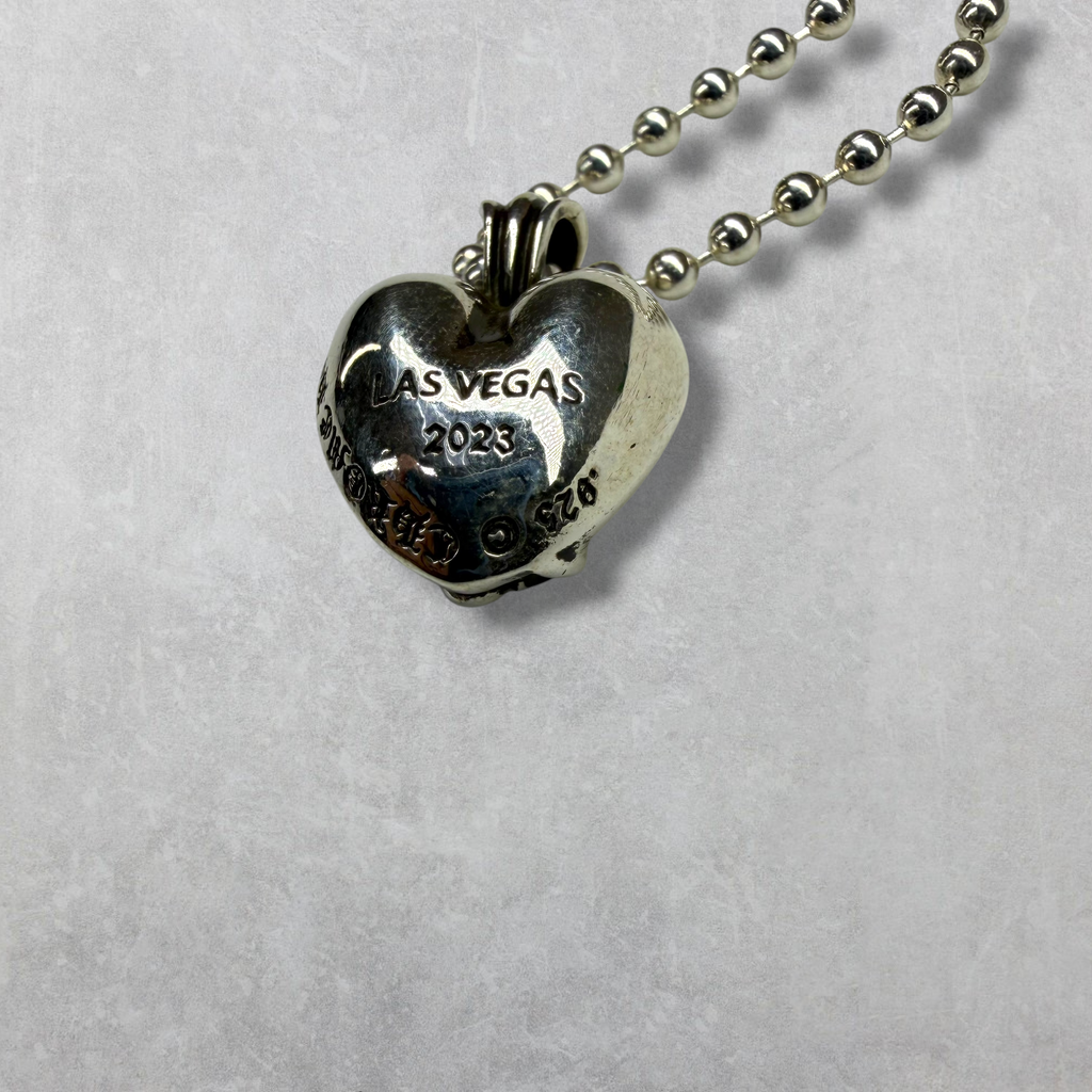 Chrome Hearts Vegas Exclusive Heart Pendant w/ Ball Chain