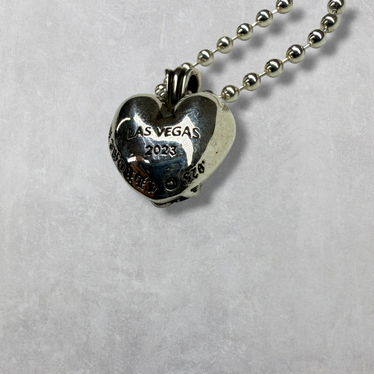 Chrome Hearts Vegas Exclusive Heart Pendant w/ Ball Chain