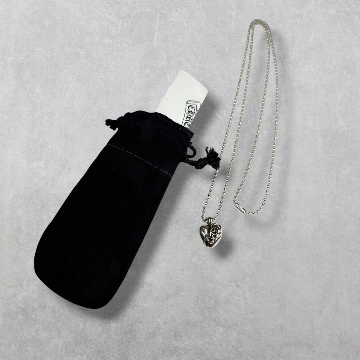 Chrome Hearts Vegas Exclusive Heart Pendant w/ Ball Chain