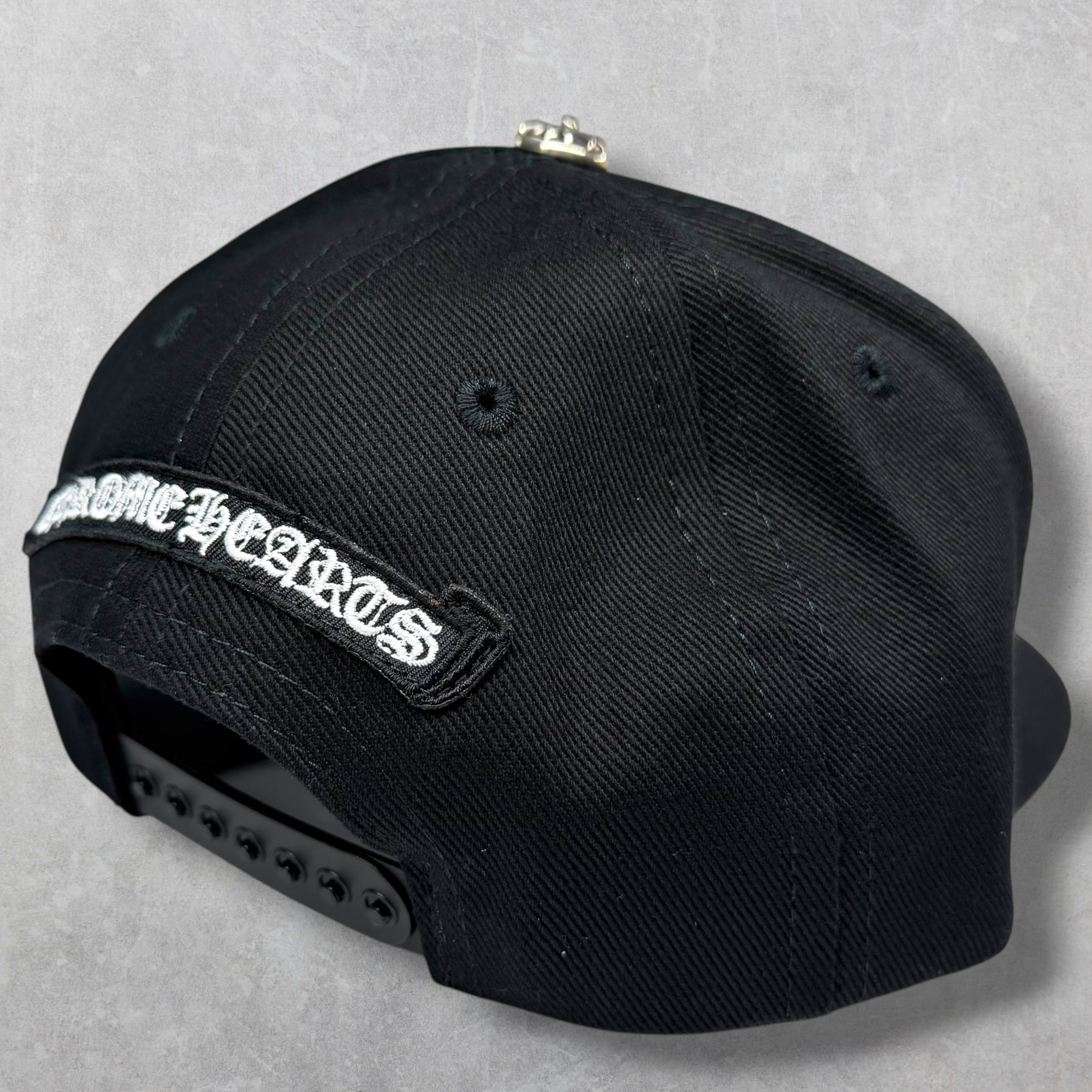 Chrome Hearts Vertical Logo Denim Baseball Hat