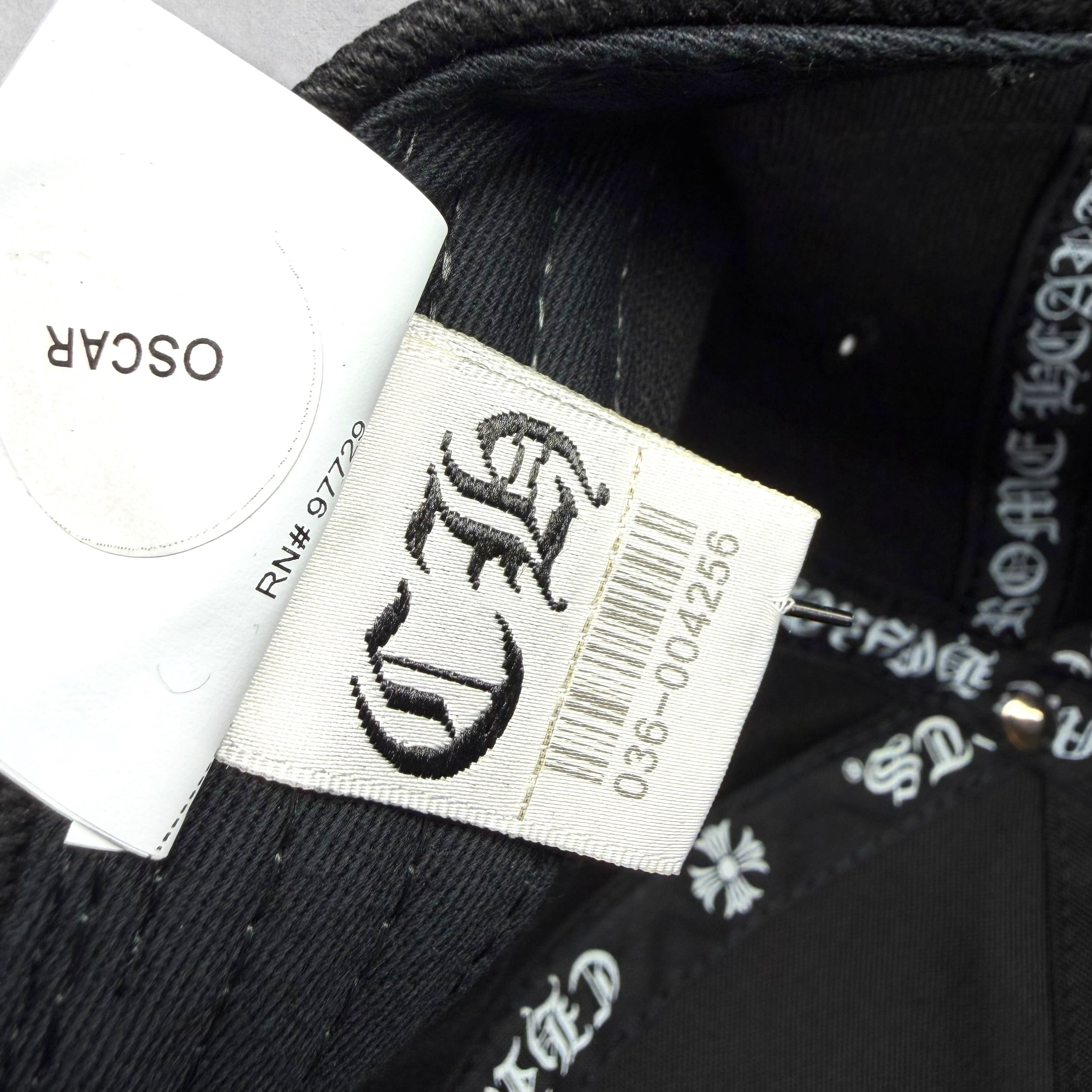 Chrome Hearts Vertical Logo Denim Baseball Hat