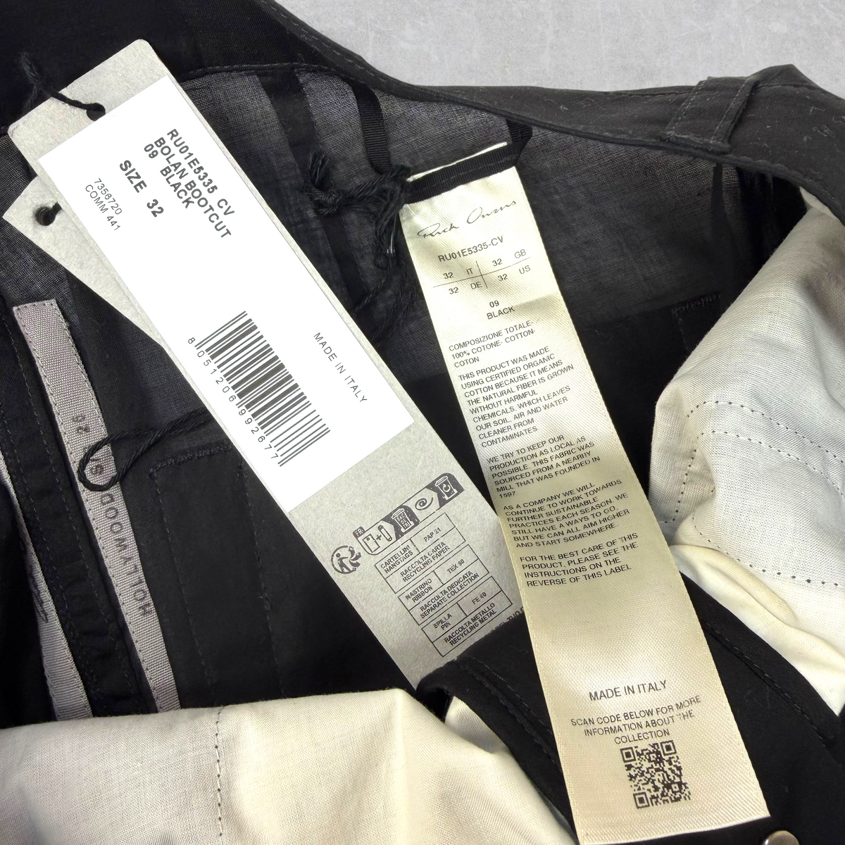 Rick Owens Bolan Bootcut Trousers 32