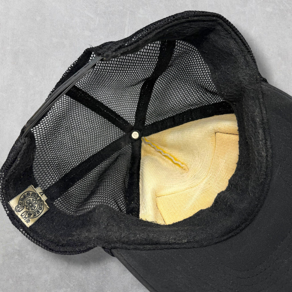 Vintage Chrome Hearts Fuck White Trucker Hat