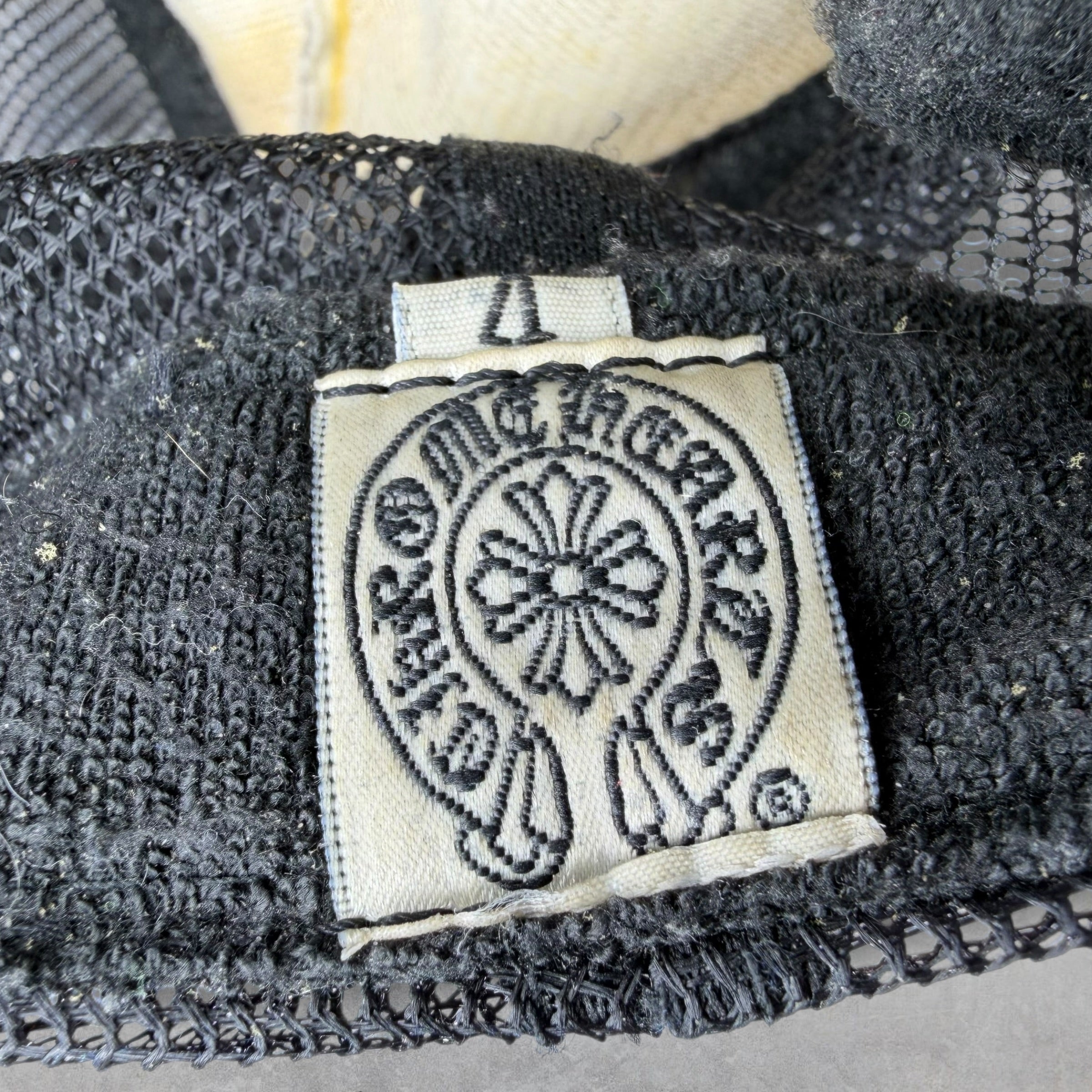 Vintage Chrome Hearts Fuck White Trucker Hat