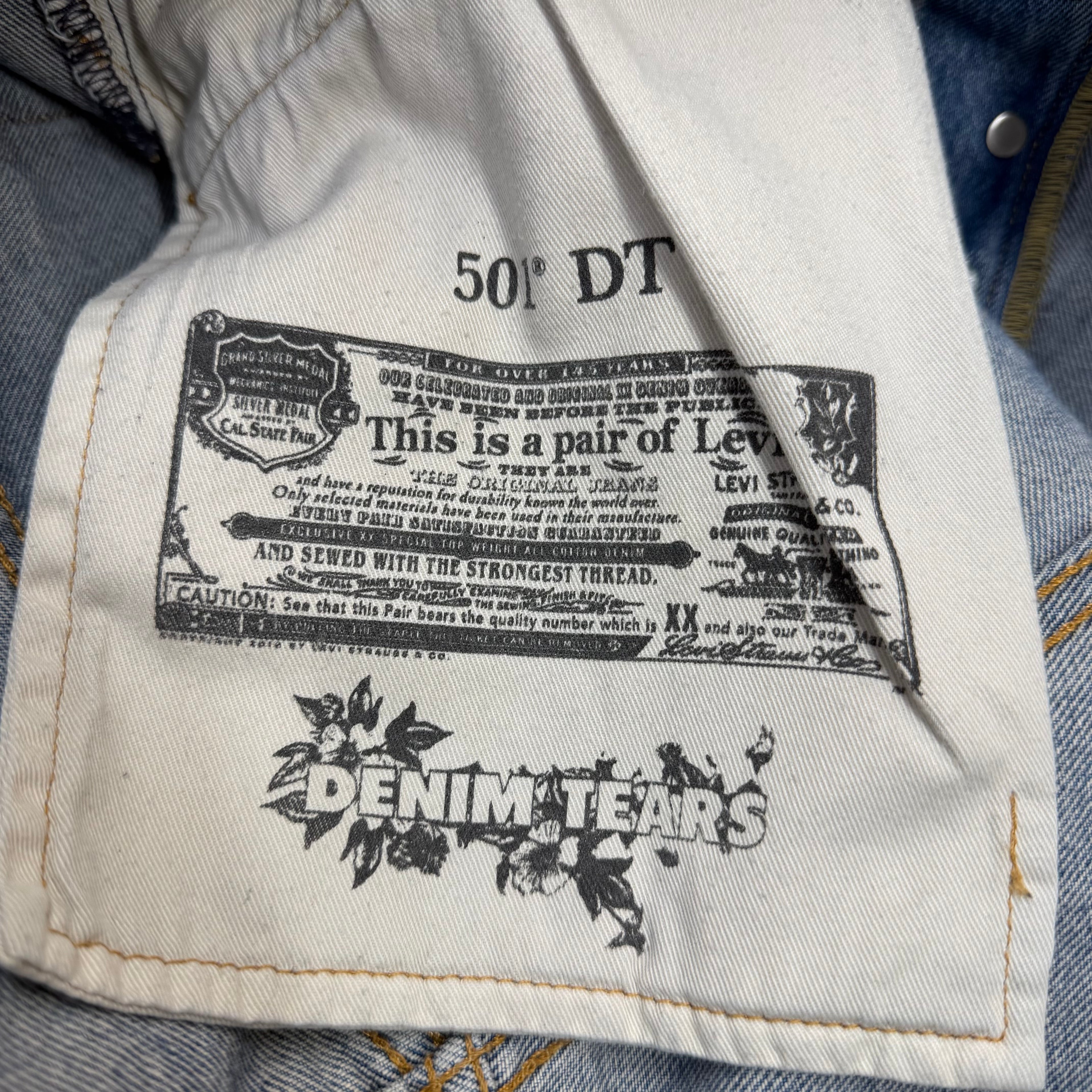 Denim Tears Levis 501 Rhinestone Jeans 33