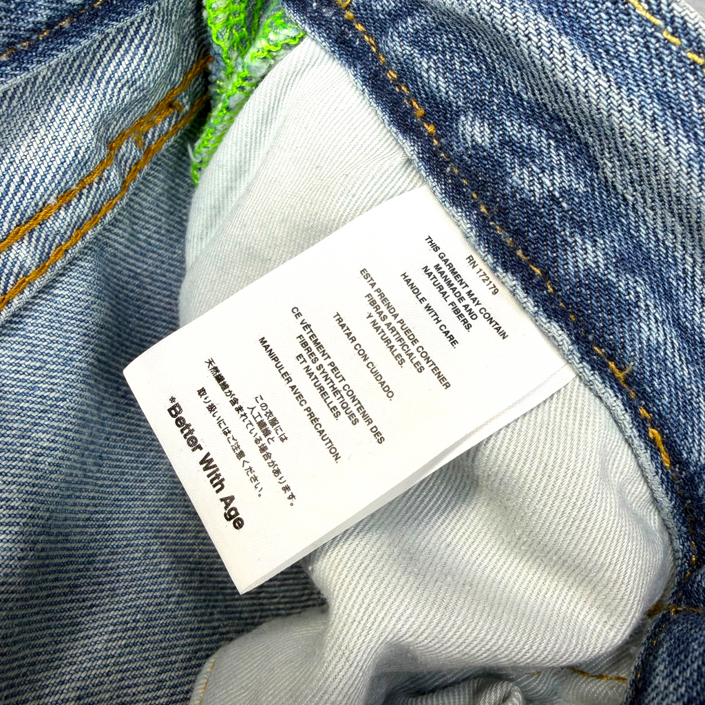 Better With Age Cancel Double-Wide Denim Shorts 36