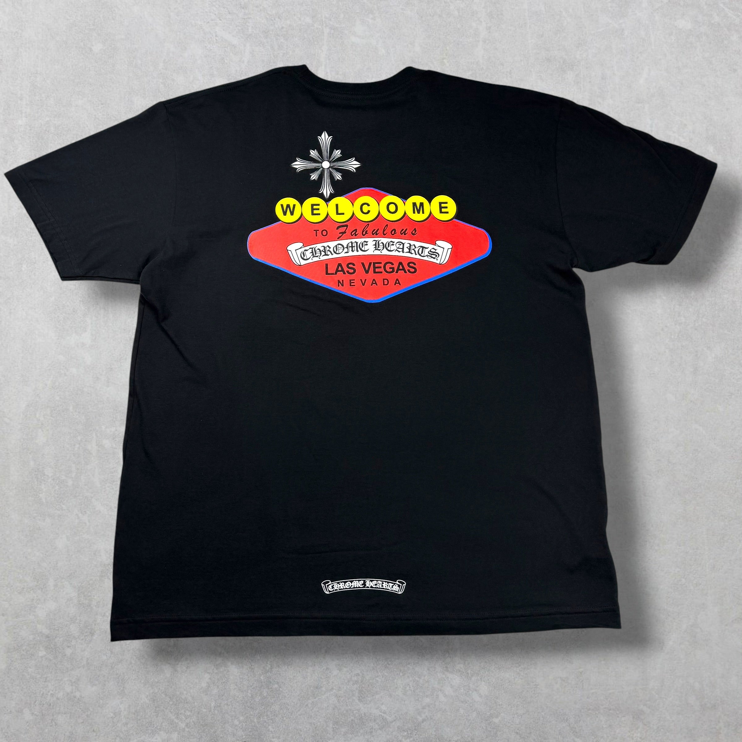 Chrome Hearts Black Welcome to Vegas Tee XL