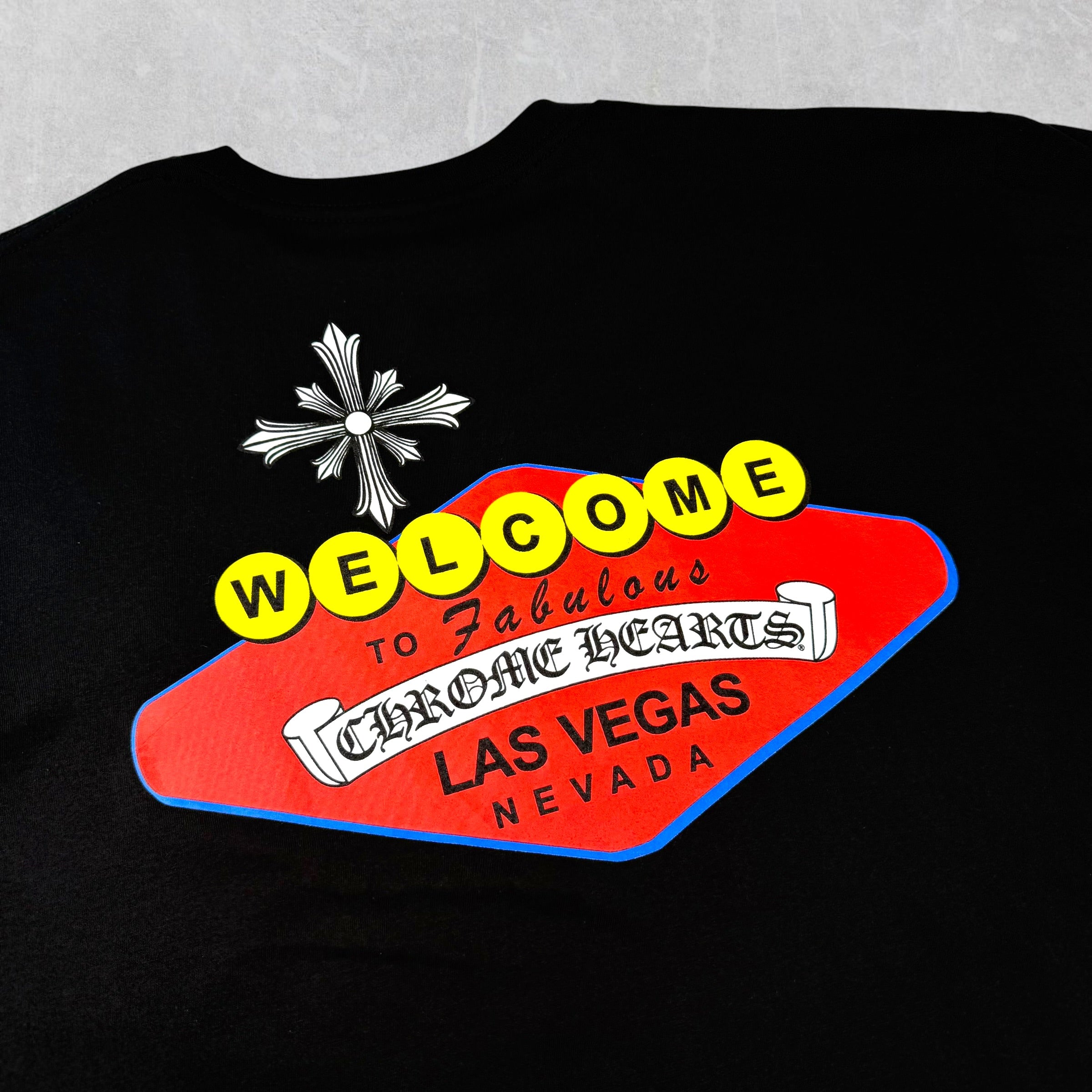 Chrome Hearts Black Welcome to Vegas Tee XL