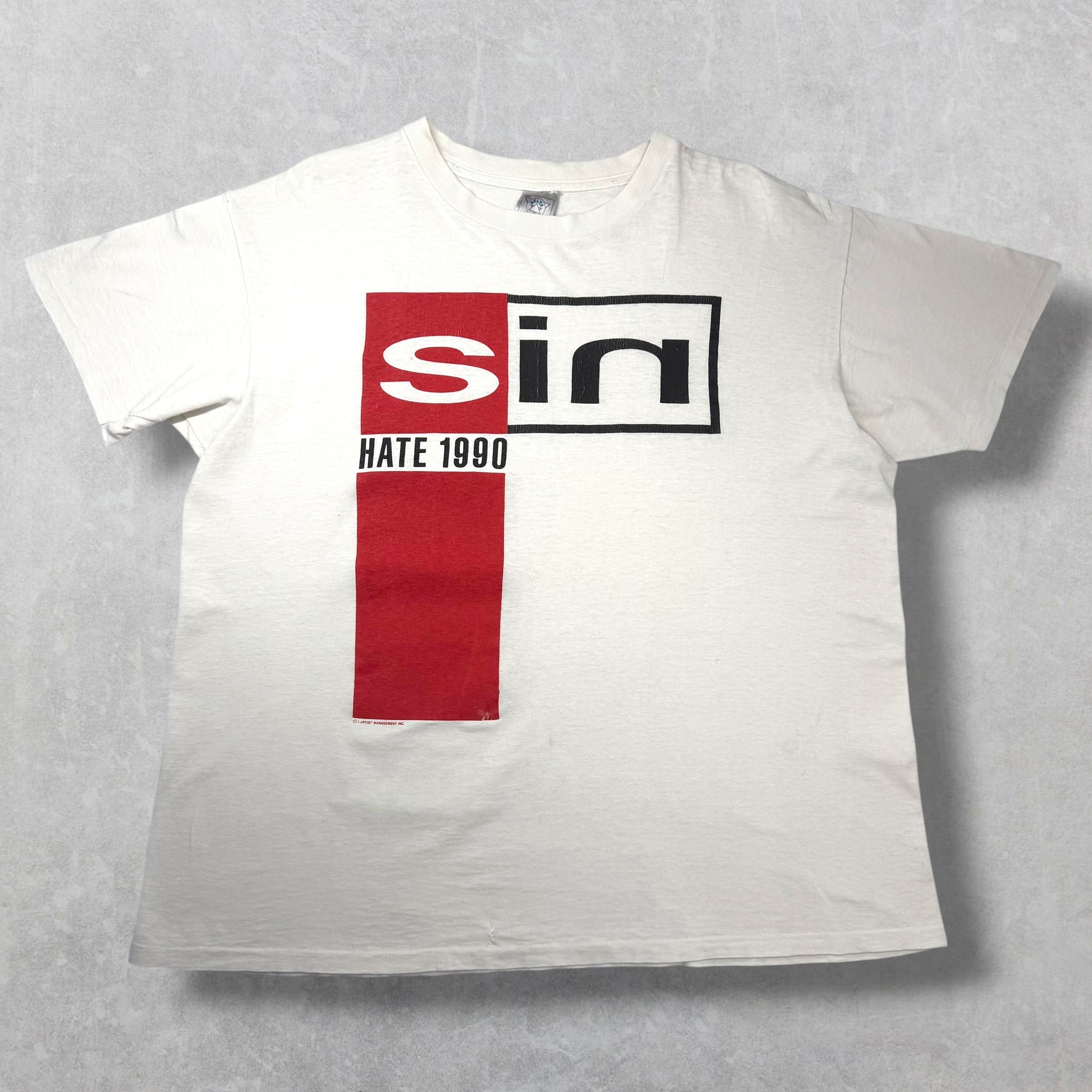 Vintage 1990 Nine Inch Nails "Sin" Tour Tee XL