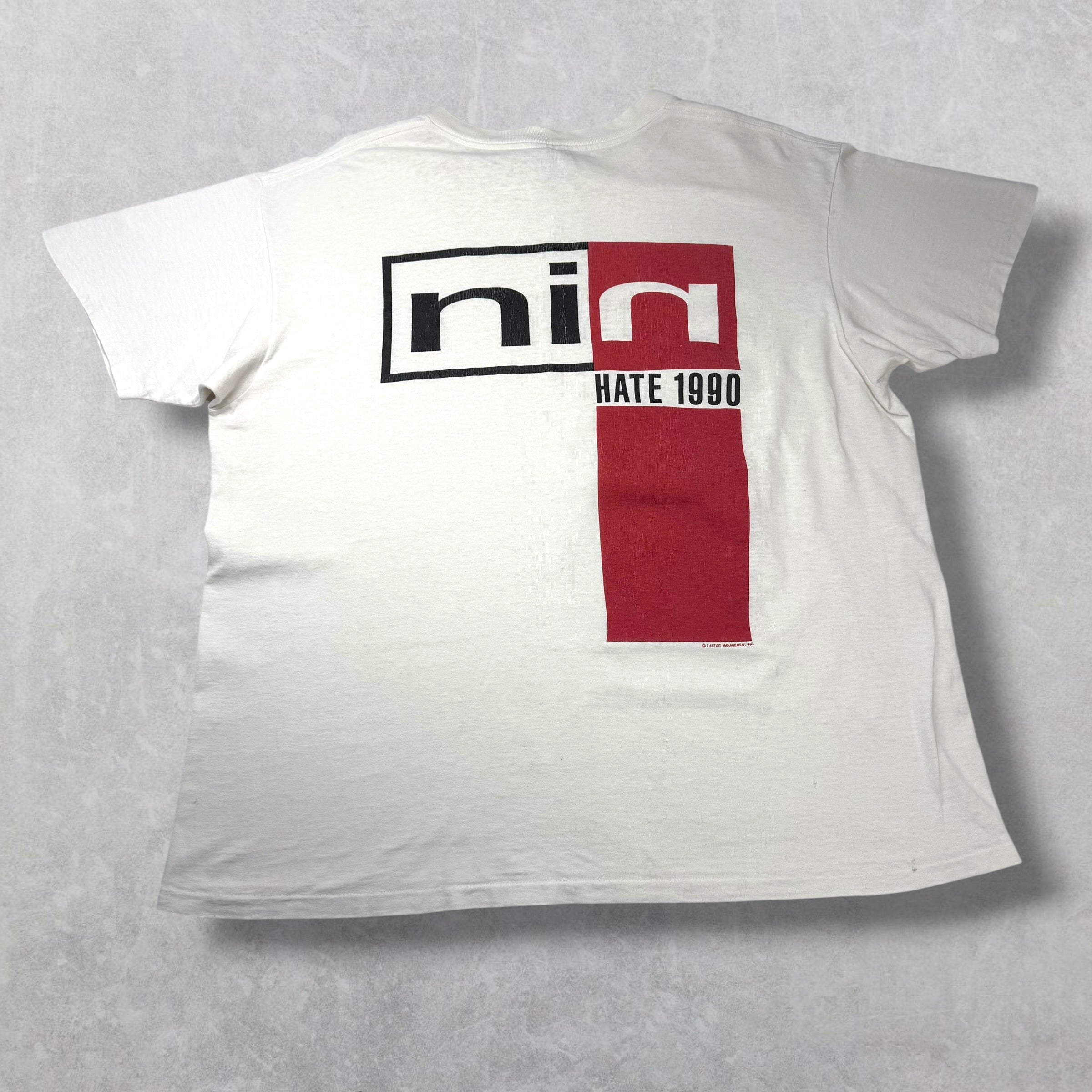 Vintage 1990 Nine Inch Nails "Sin" Tour Tee XL