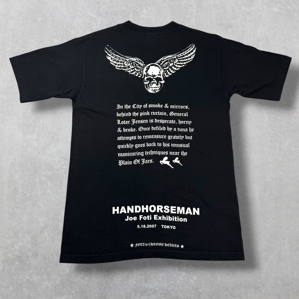 Vintage Chrome Hearts Joe Foti "Handhorseman" Tokyo Exhibition Tee M