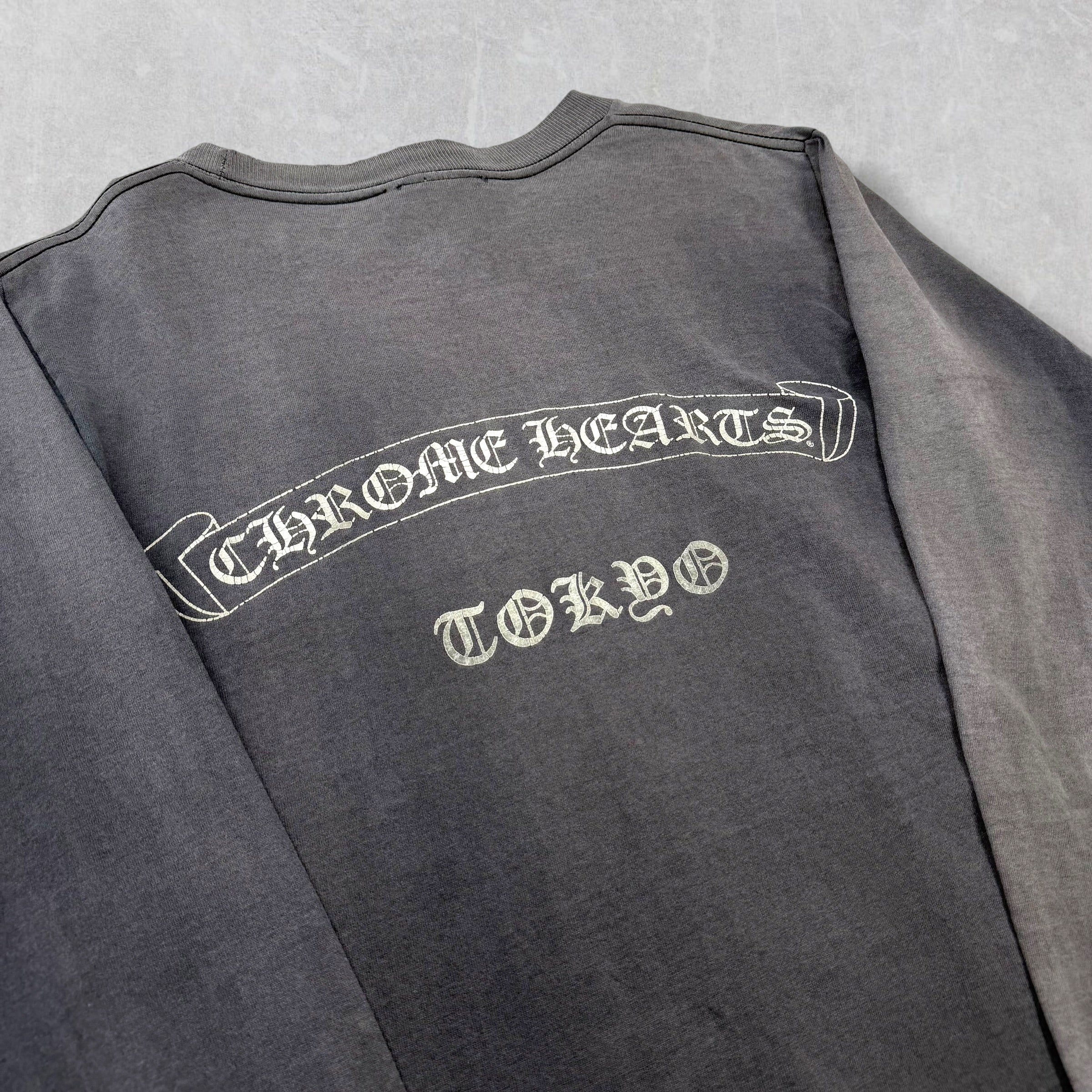 Vintage Chrome Hearts Tokyo Scroll Logo Long Sleeve S