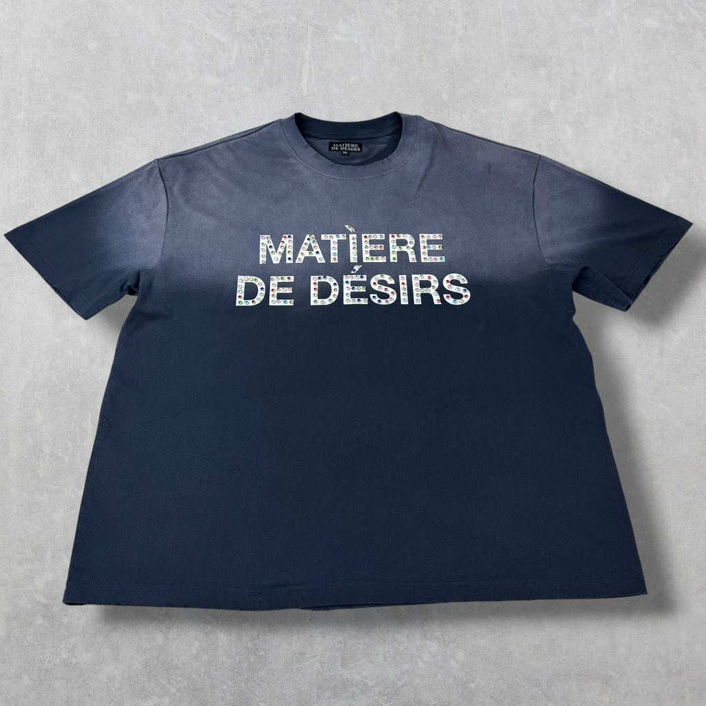 Matière de Désirs Navy Diamonds Tee XXL