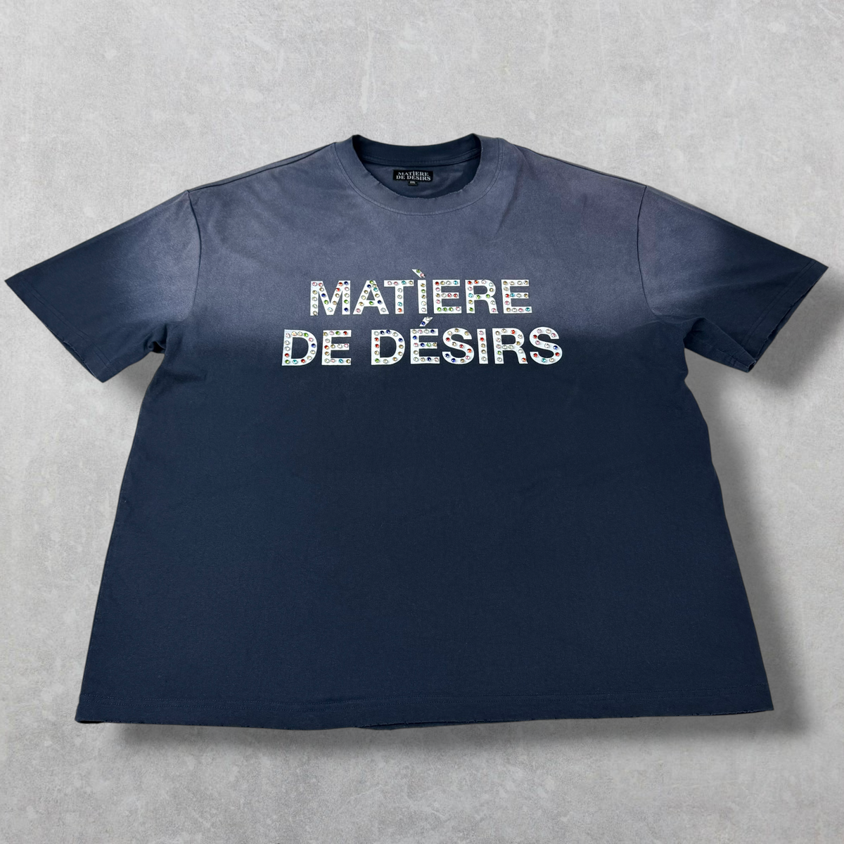 Matière de Désirs Navy Diamonds Tee XXL