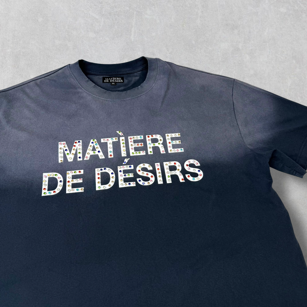 Matière de Désirs Navy Diamonds Tee XXL