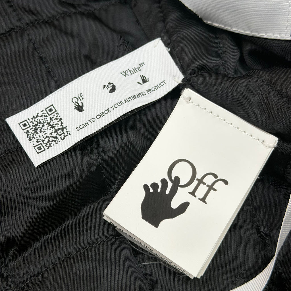 OFF-WHITE C/O Virgil Abloh Crystal Wizard Varsity Jacket L