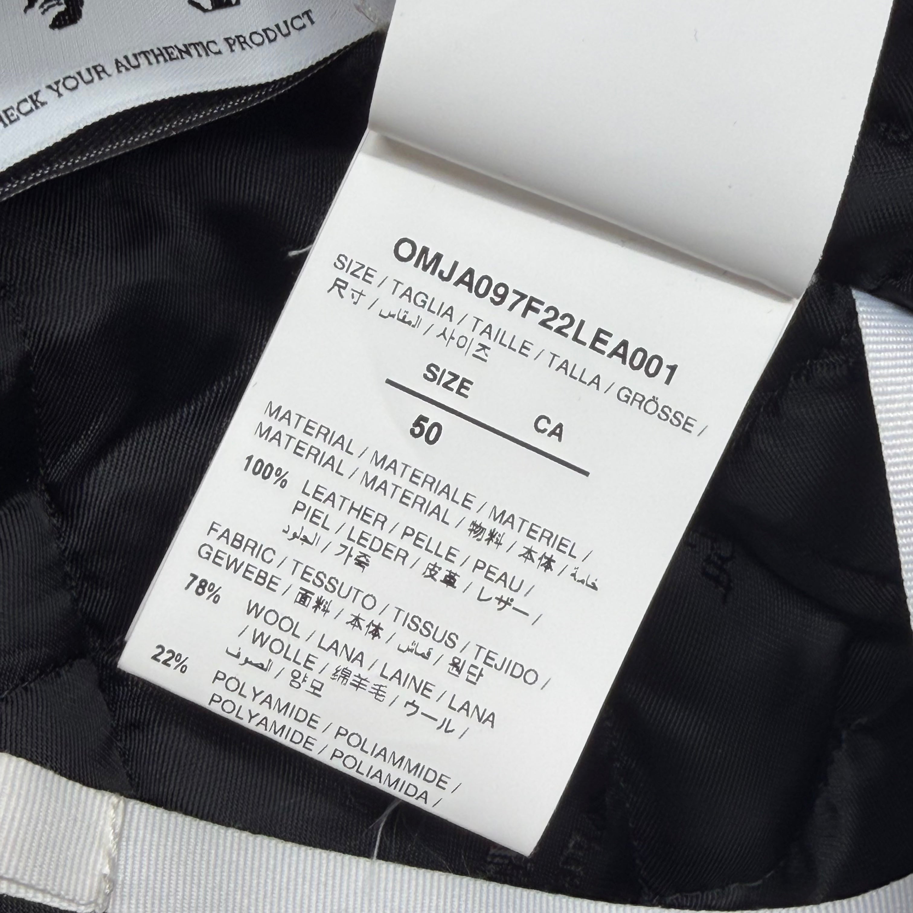 OFF-WHITE C/O Virgil Abloh Crystal Wizard Varsity Jacket L