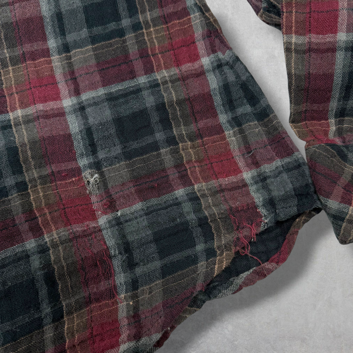 Chrome Hearts Western Check Cross Patch Flannel S