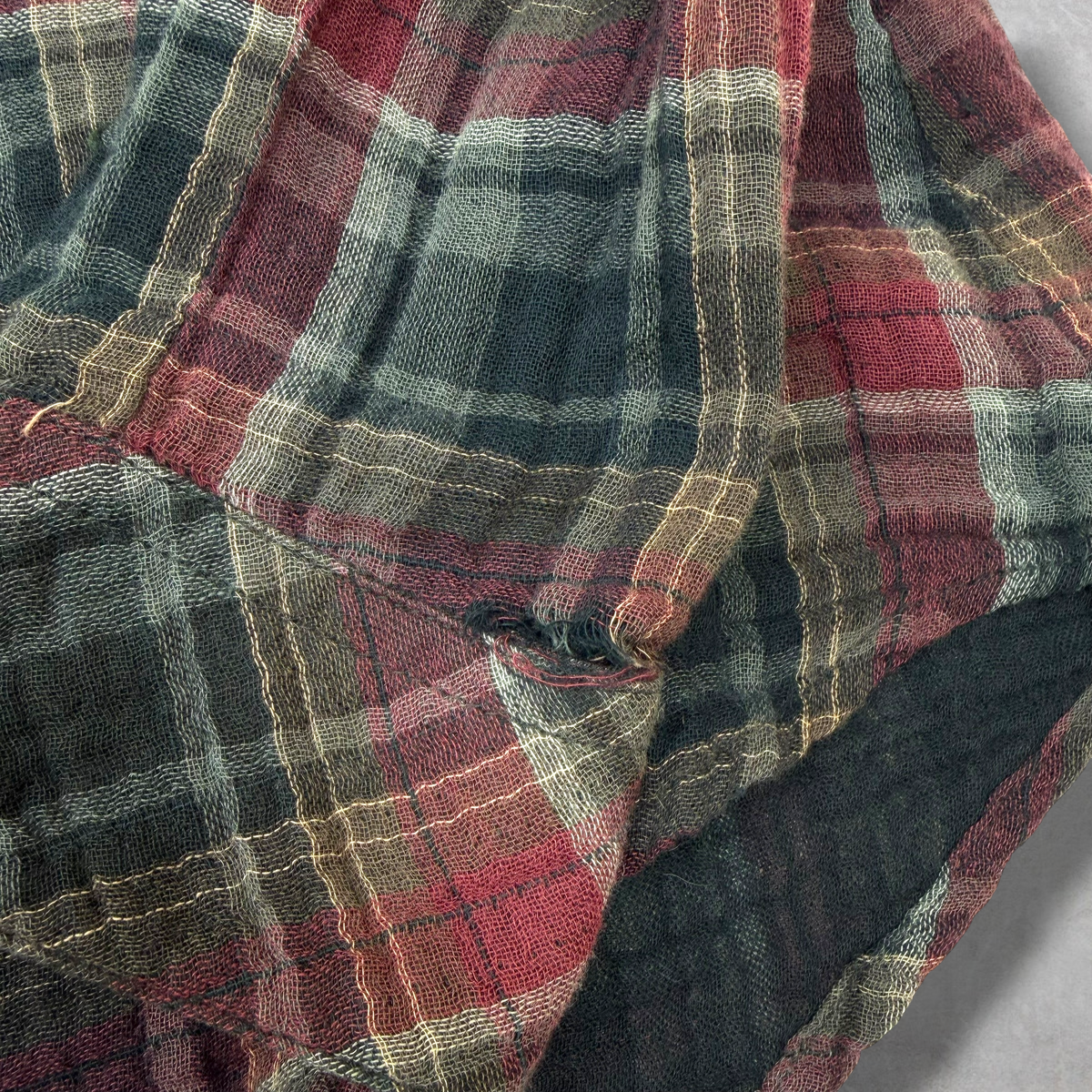 Chrome Hearts Western Check Cross Patch Flannel S