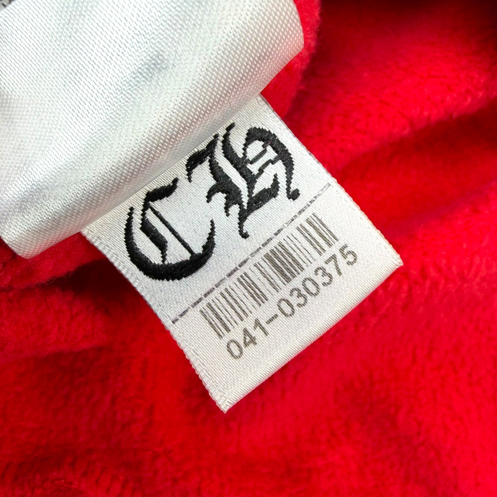 Chrome Hearts Red Scroll Logo Hoodie XXL