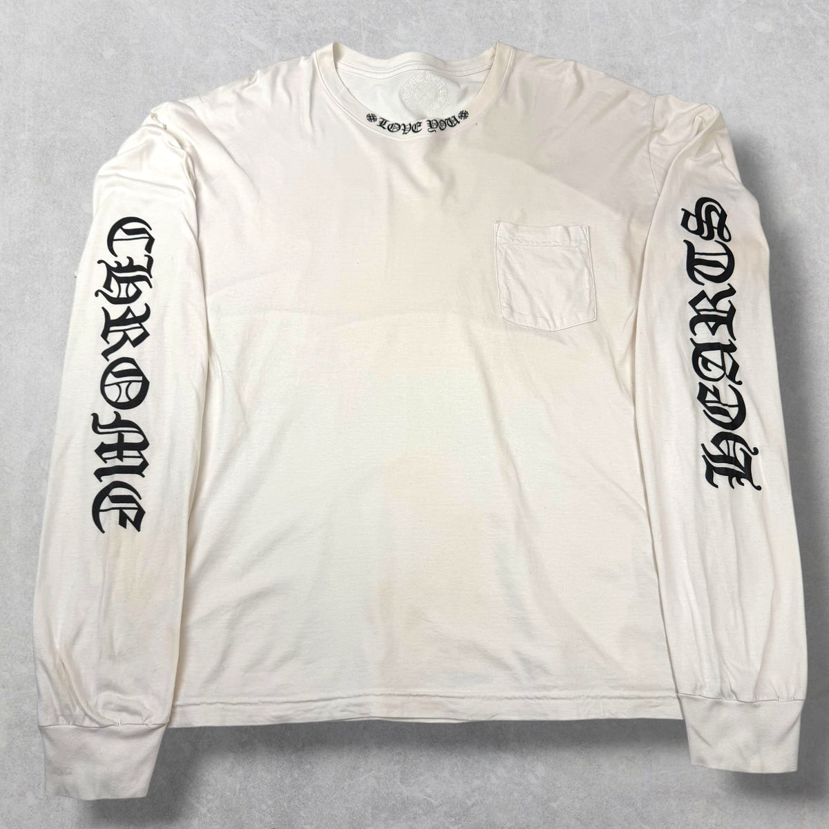 Chrome Hearts Neck Logo "Love You" L/S XXL