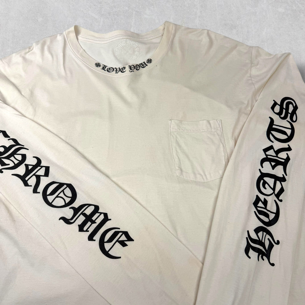 Chrome Hearts Neck Logo "Love You" L/S XXL