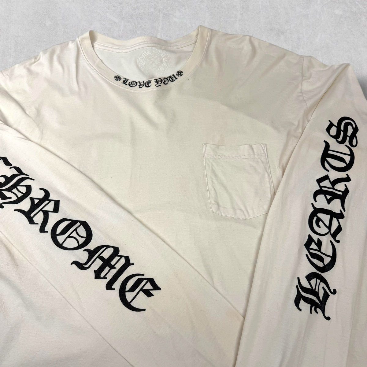 Chrome Hearts Neck Logo "Love You" L/S XXL