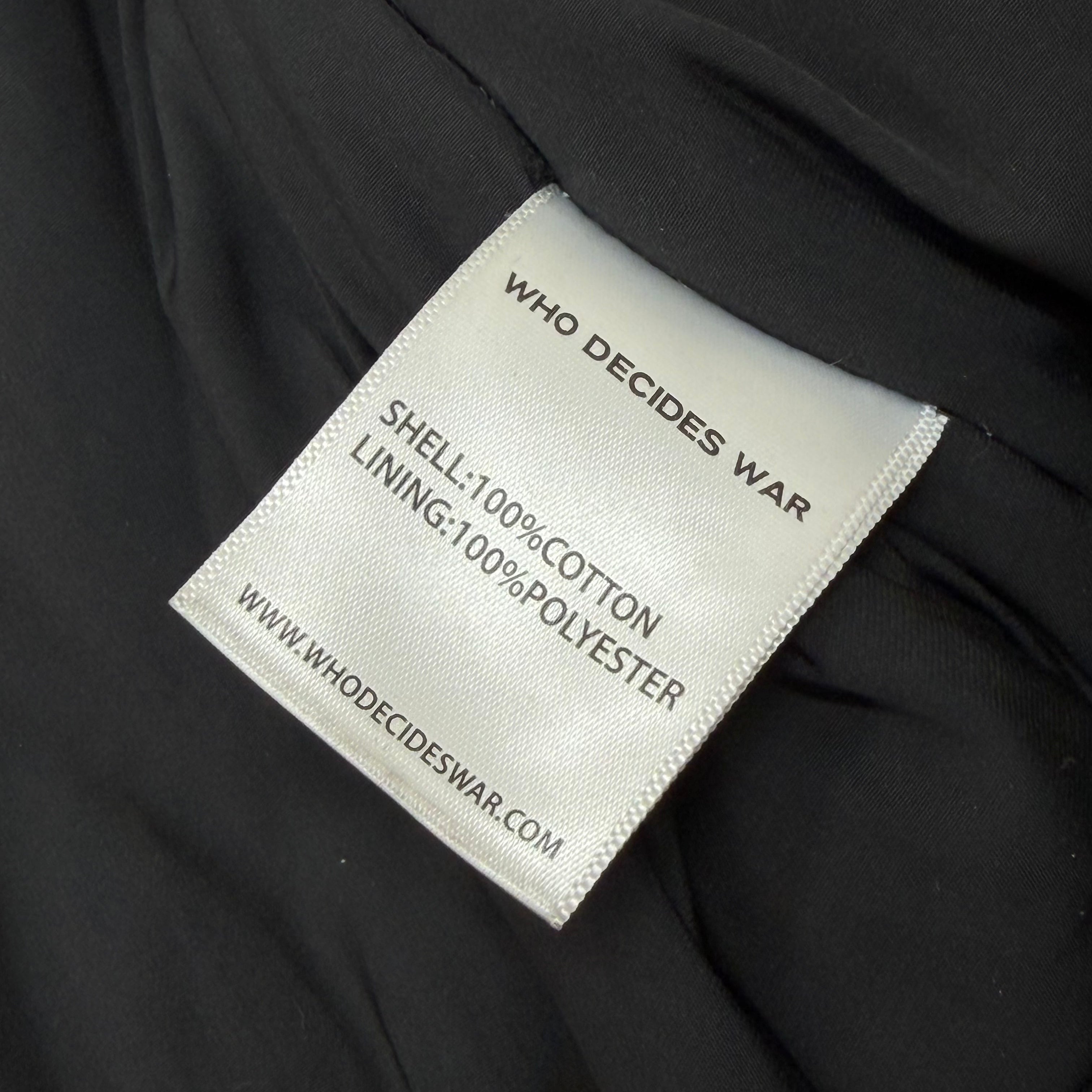 Who Decides War Black Husk Jacket XXXL