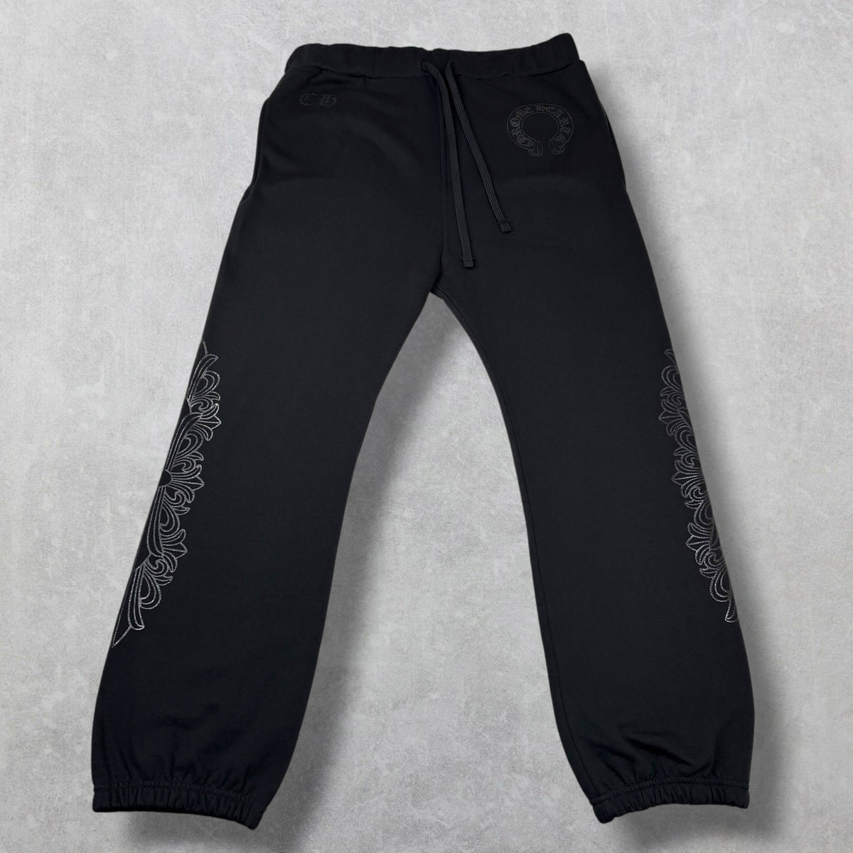 Chrome Hearts Black Floral Sweatpants XL