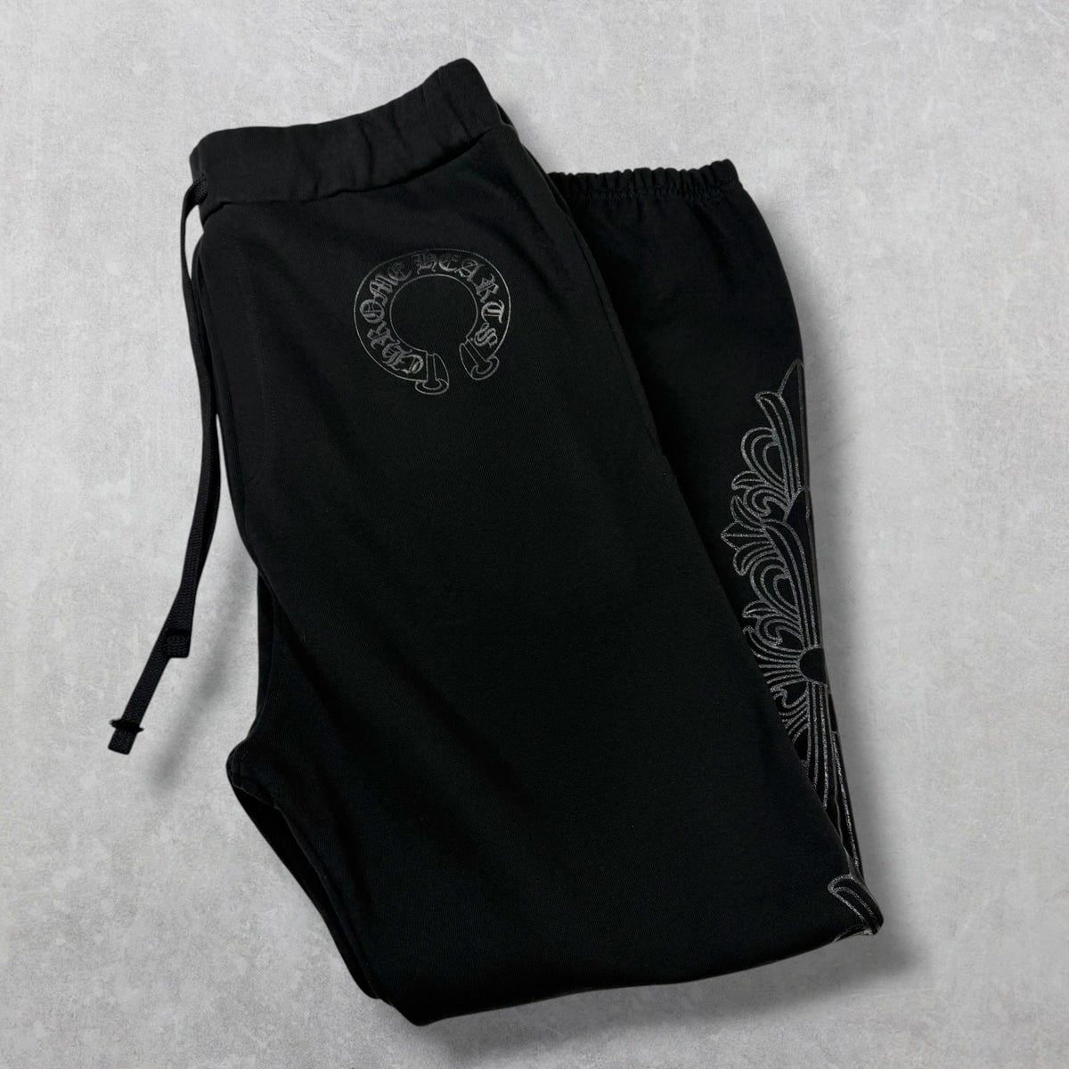 Chrome Hearts Black Floral Sweatpants XL