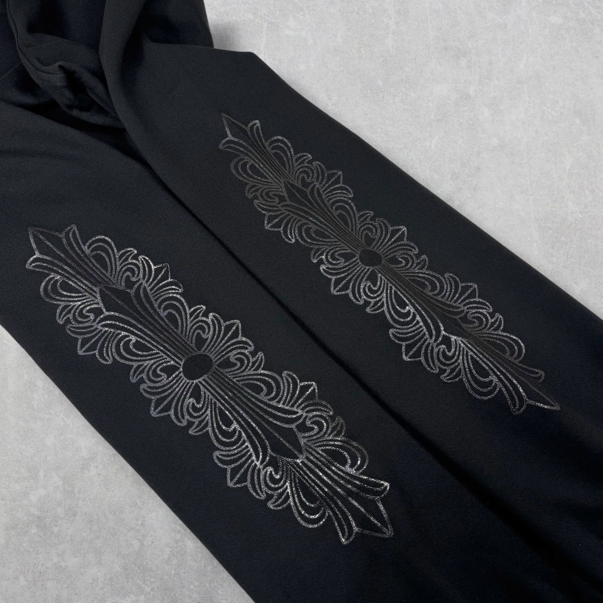 Chrome Hearts Black Floral Sweatpants L