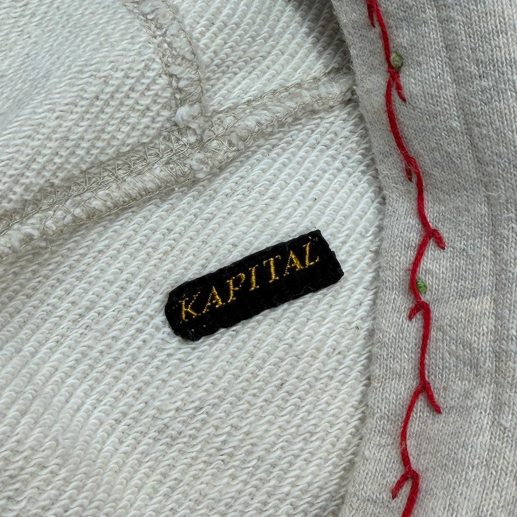 Kapital Eye-Motif Ecru Hoodie 3 (L)