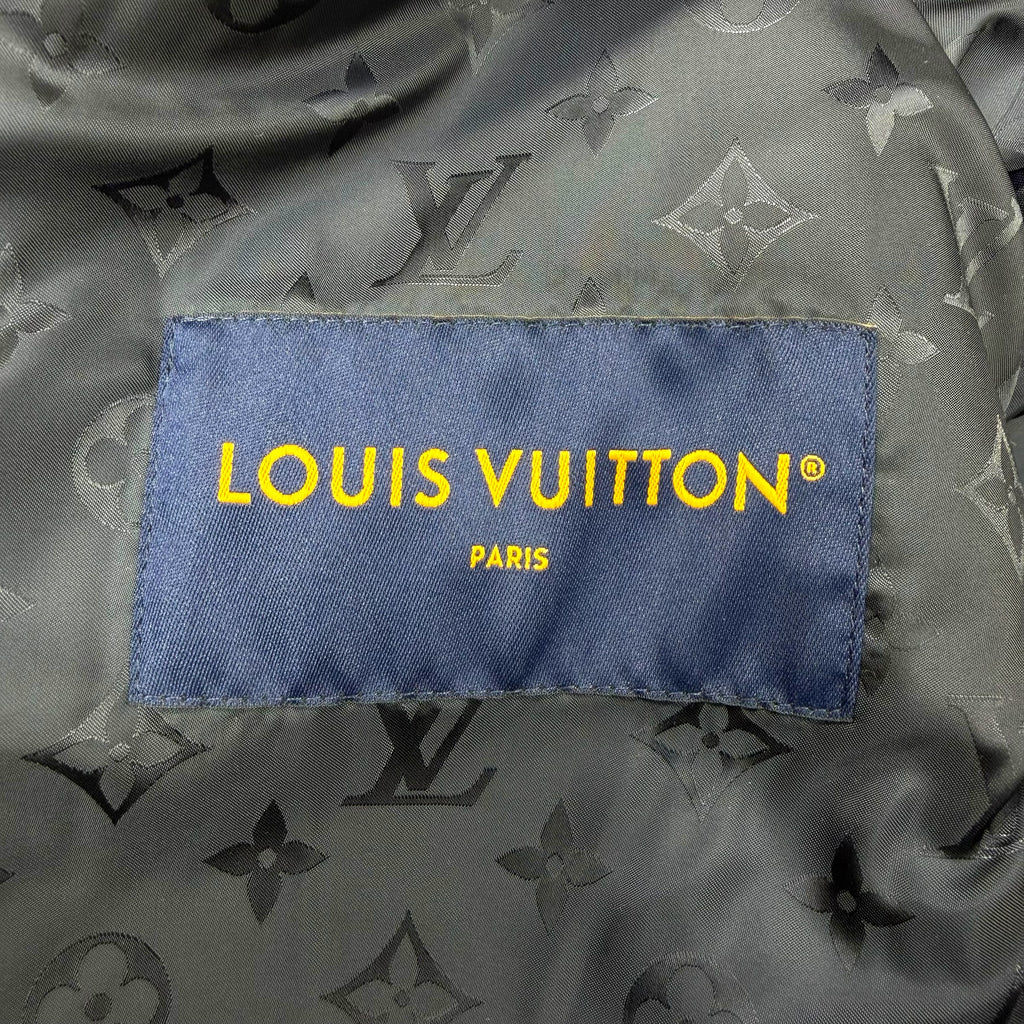 Louis Vuitton Leather Patch Fleece Blouson L