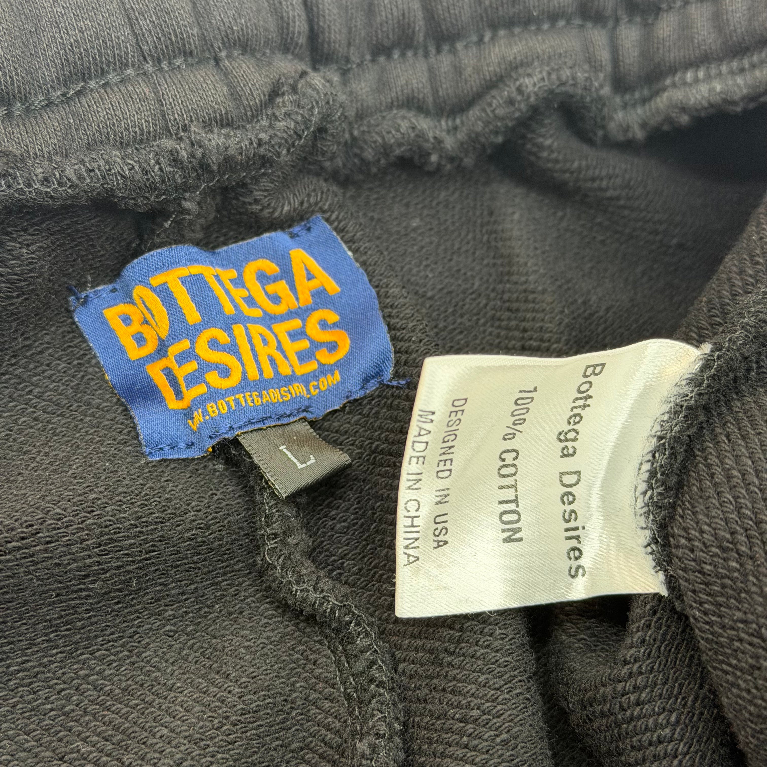 Bottega Desires Patch Sweatpants Black L