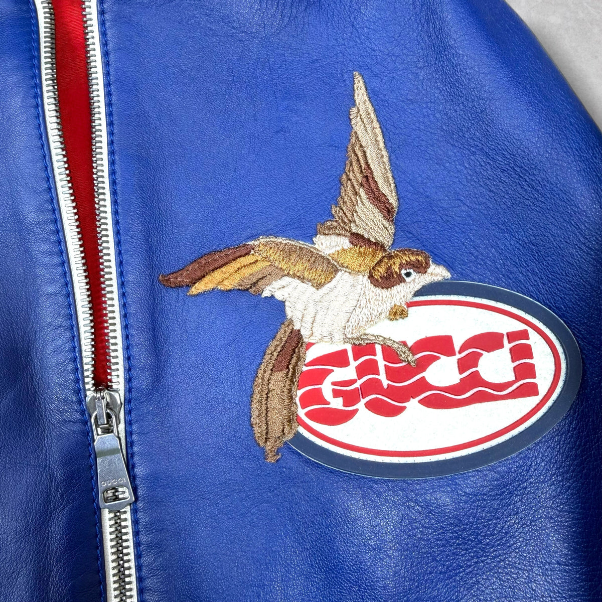 Gucci Leather Bomber Jacket 44 (XS)