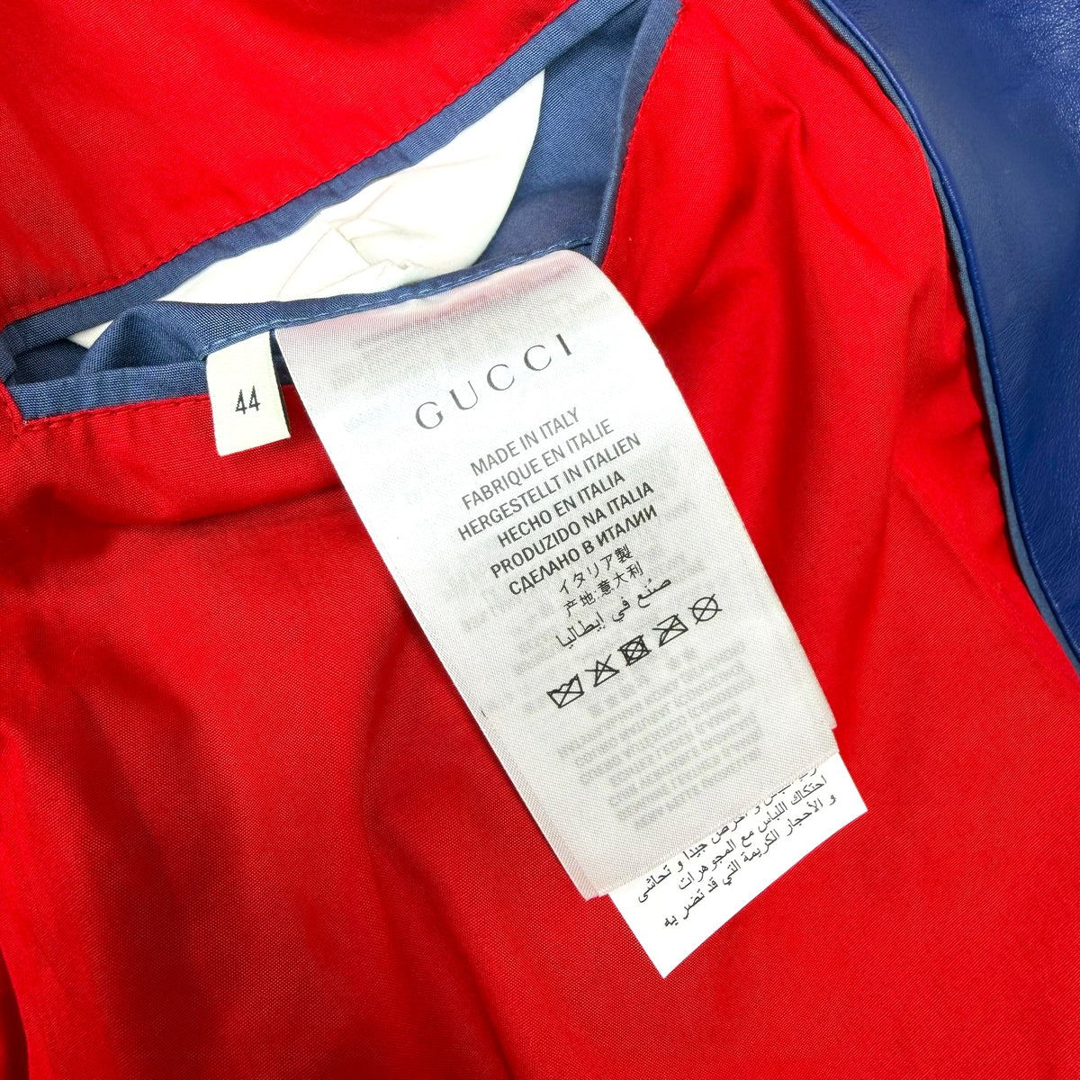 Gucci Leather Bomber Jacket 44 (XS)