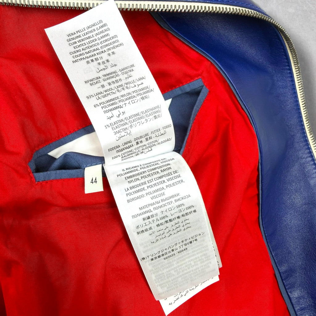 Gucci Leather Bomber Jacket 44 (XS)
