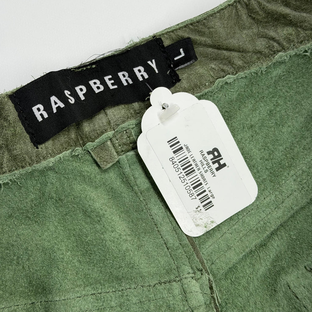 GV Gallery Raspberry Hills Jade Leather Shorts L