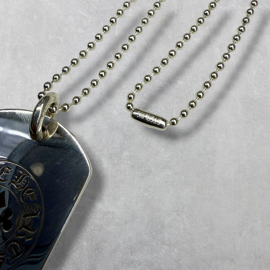 Chrome Hearts Las Vegas Dog Tag w/ Ball Chain