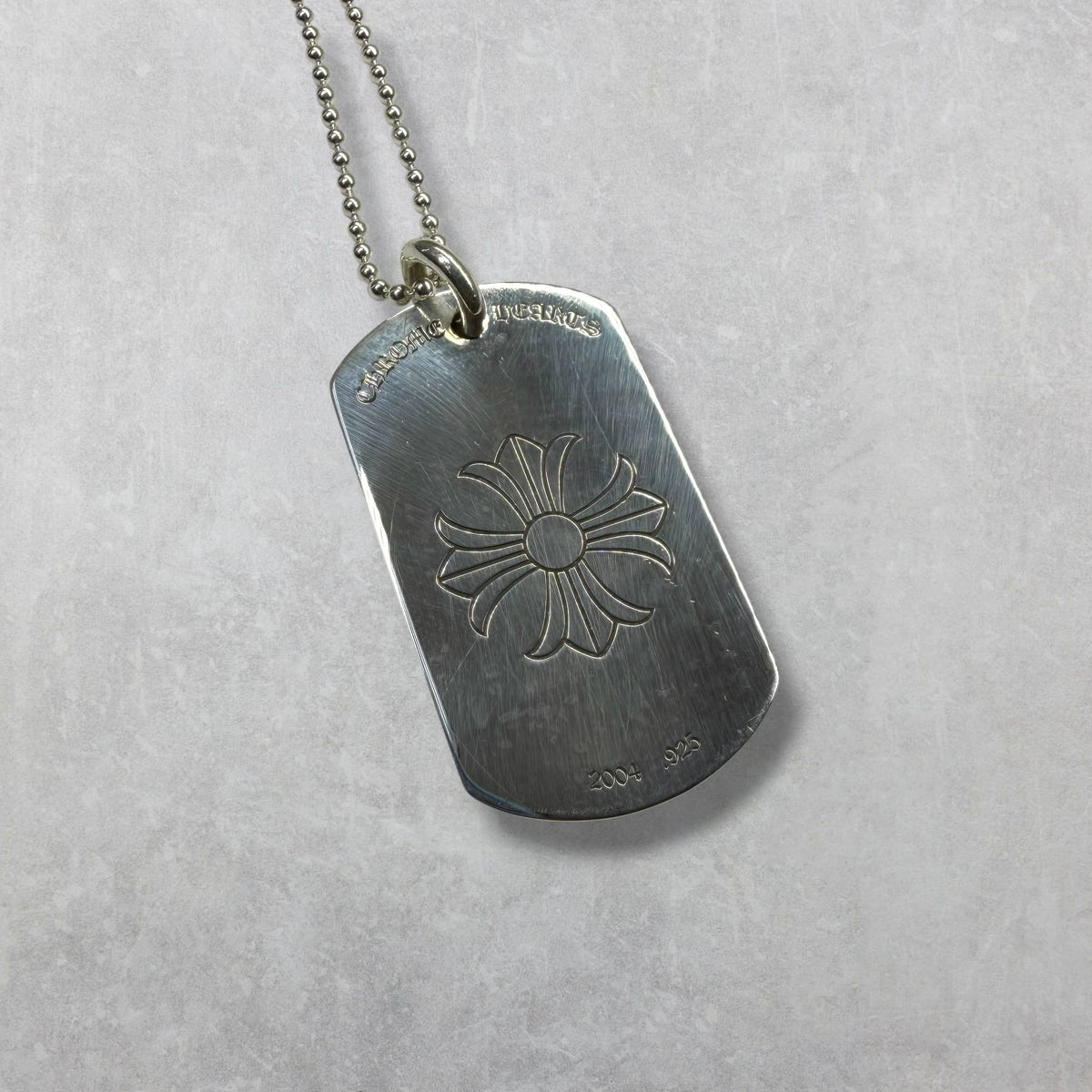 Chrome Hearts Las Vegas Dog Tag w/ Ball Chain