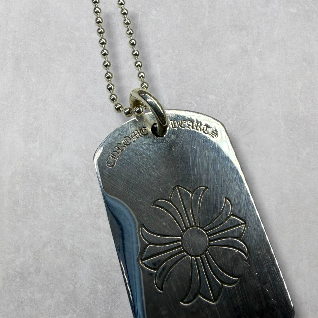 Chrome Hearts Las Vegas Dog Tag w/ Ball Chain