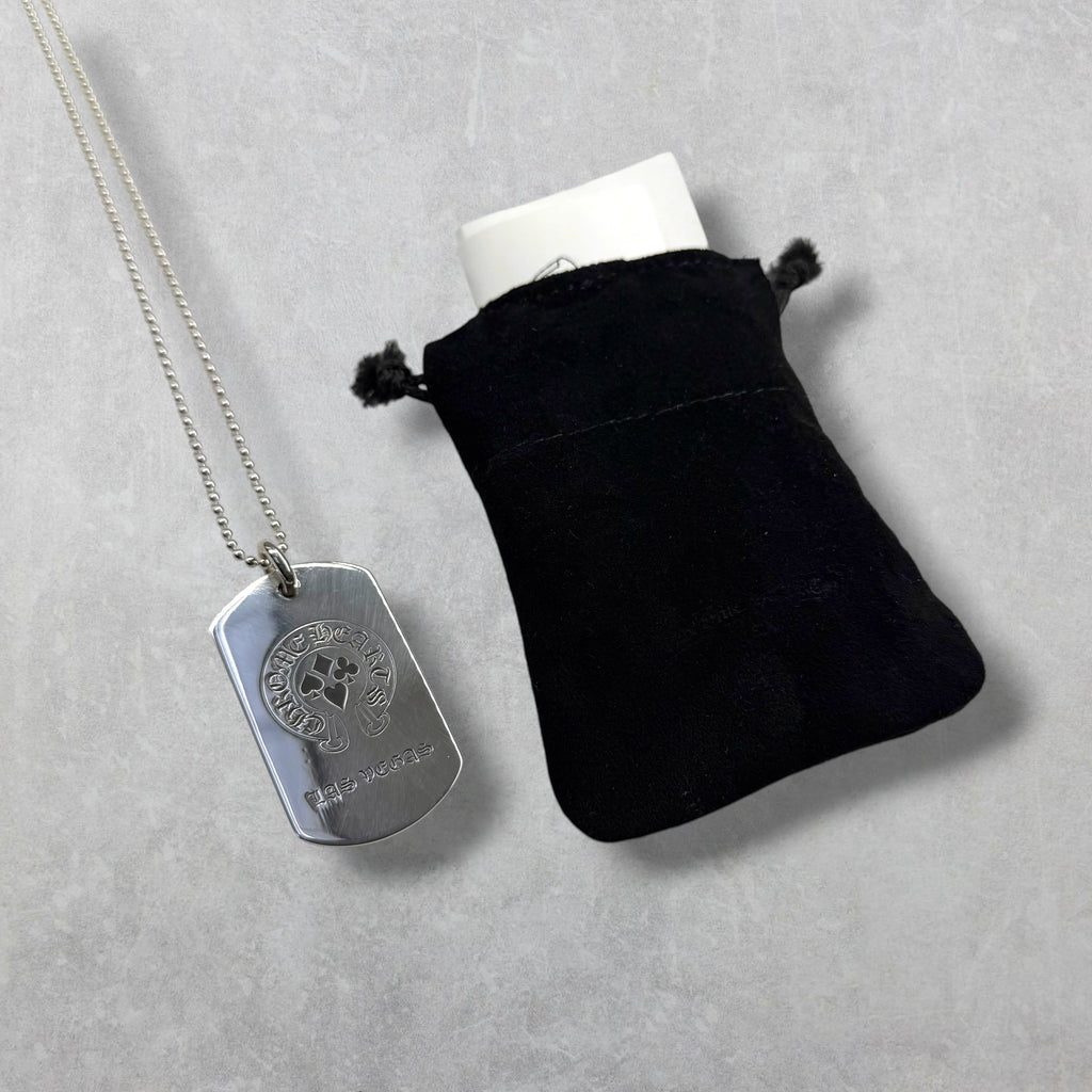Chrome Hearts Las Vegas Dog Tag w/ Ball Chain