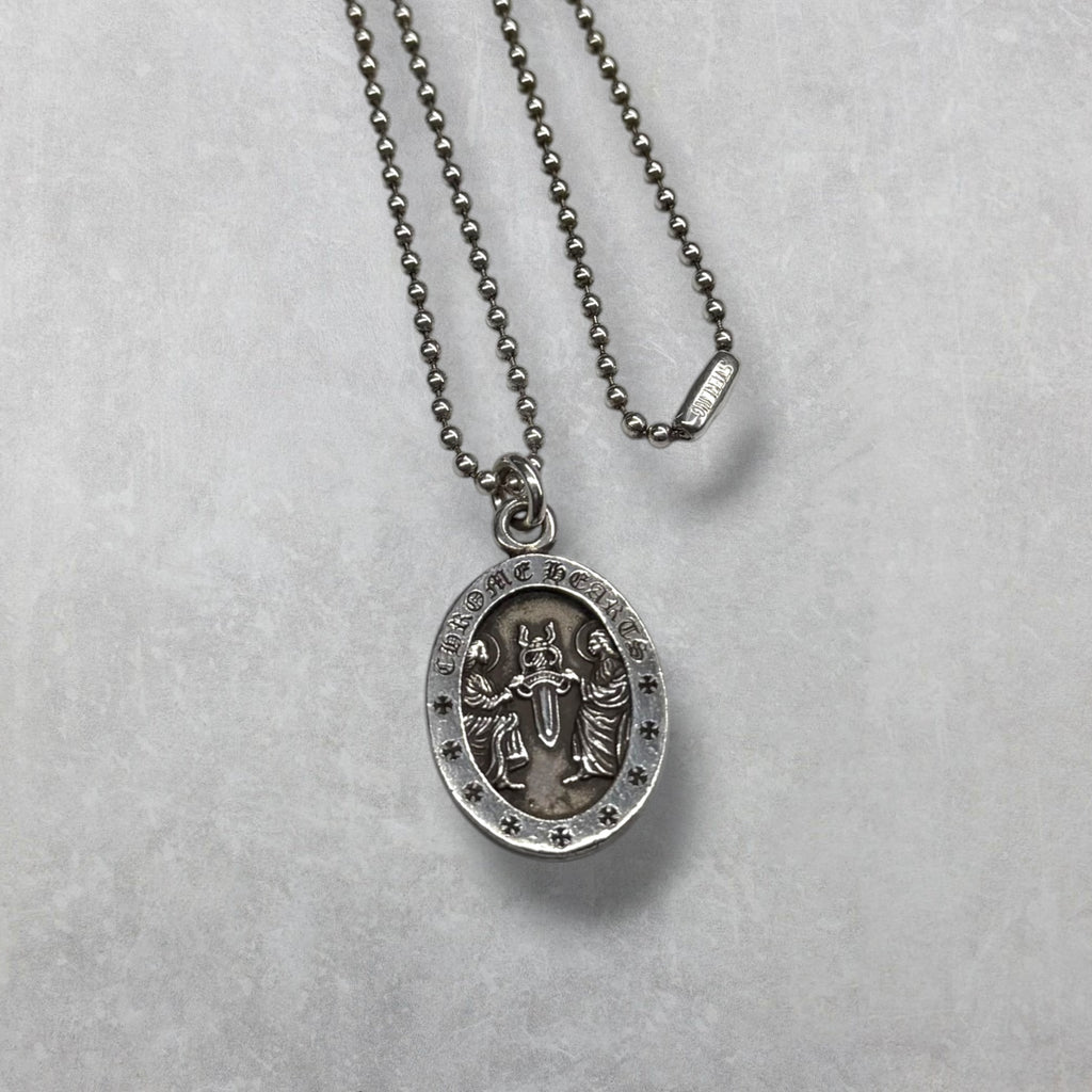 Chrome Hearts Angel Medal Oval w/ Ball Chain