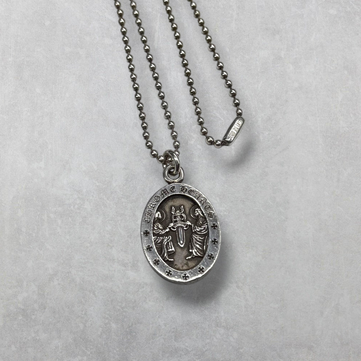 Chrome Hearts Angel Medal Oval w/ Ball Chain