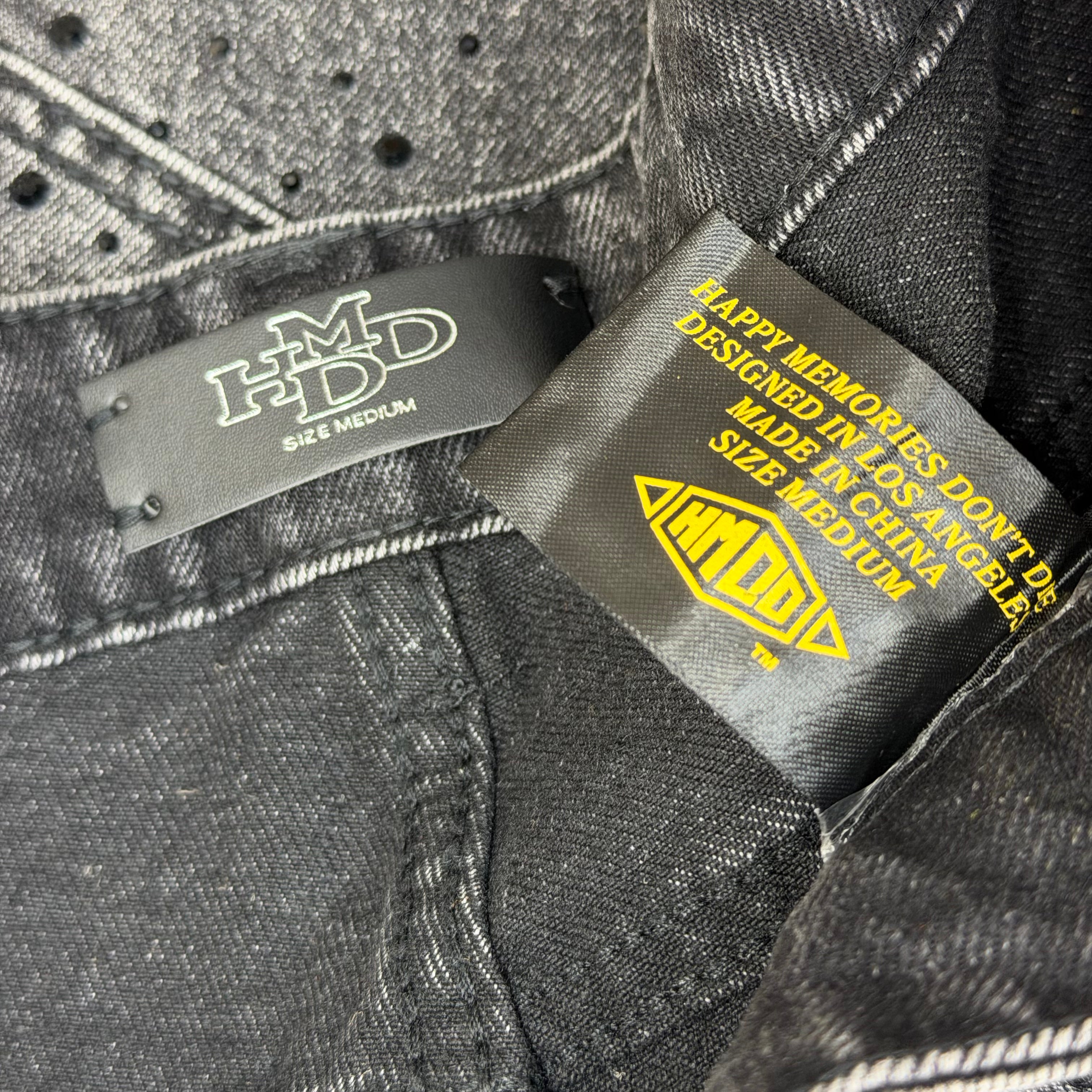 HMDD 'Billie Jean' Black Denim Shorts M